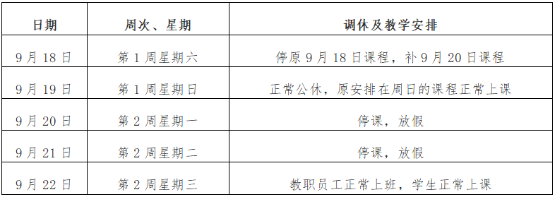 教学工作安排